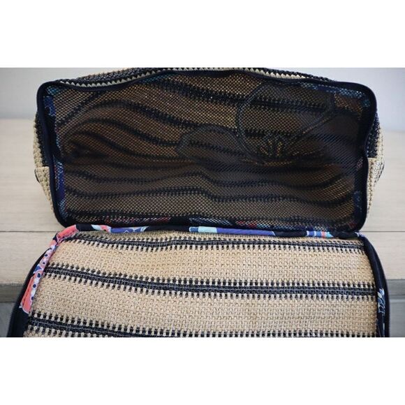 Vera Bradley Lotus Flower Swirl Print Seashore Beach Bag w/Zip Around Bottom - Picture 8 of 10